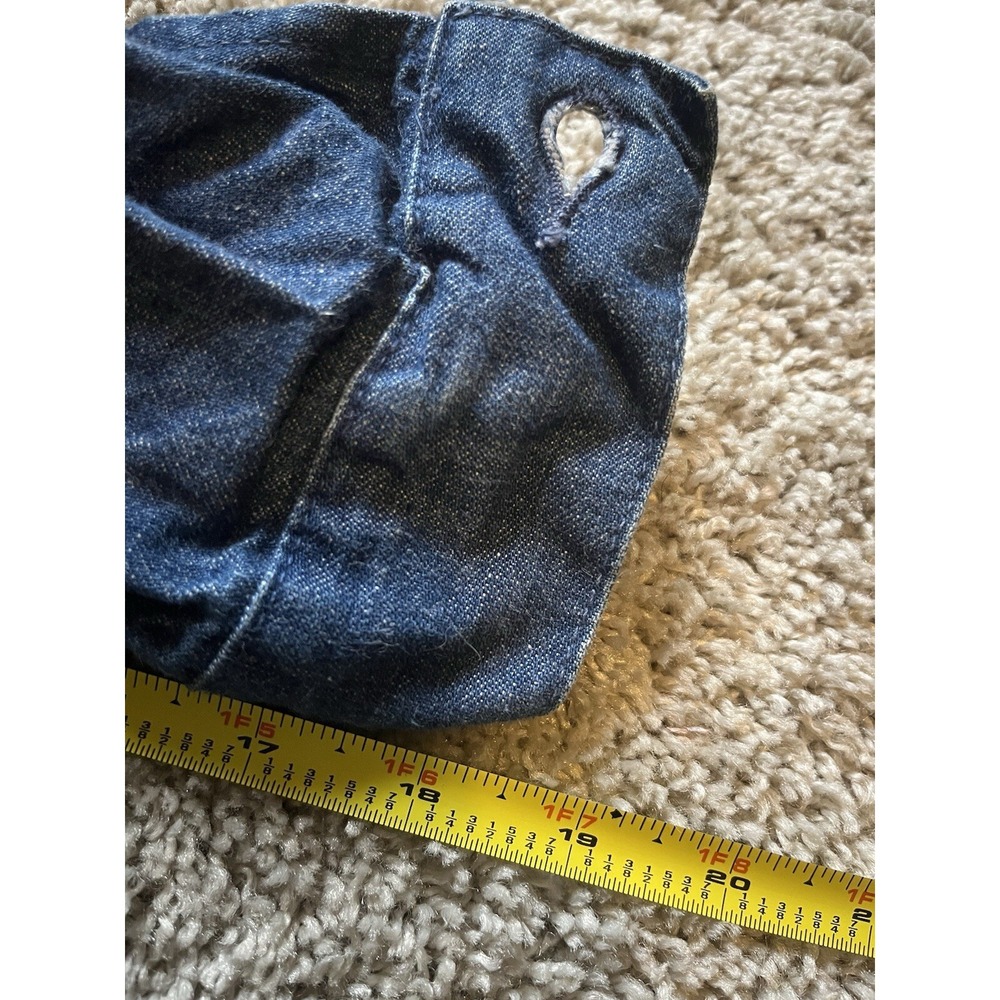 Vintage Levi's White Tab Slim Fit Indigo‎ Dark Wash Trucker Jacket Mens Small - Picture 9 of 9
